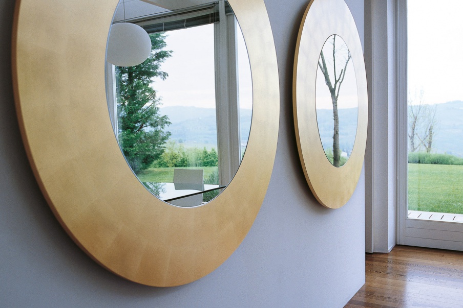 The Four Seasons mirror frame in solid wood of ash, Porada