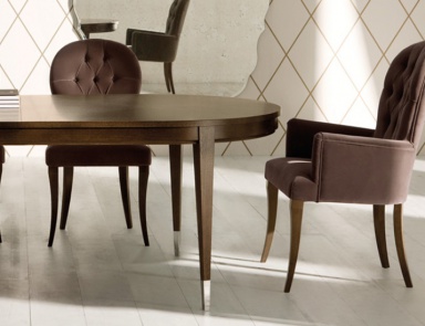 Chair with quilted backrest Georges, Opera Contemporary