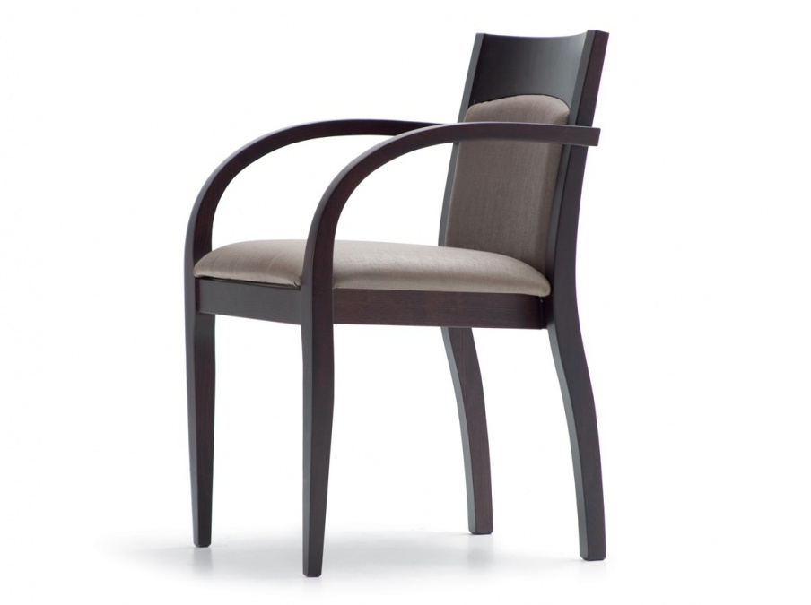Chair with fabric upholstery Contemporary Opera