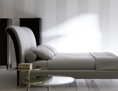 Bed with upholstered headboard Iris, Opera Contemporary