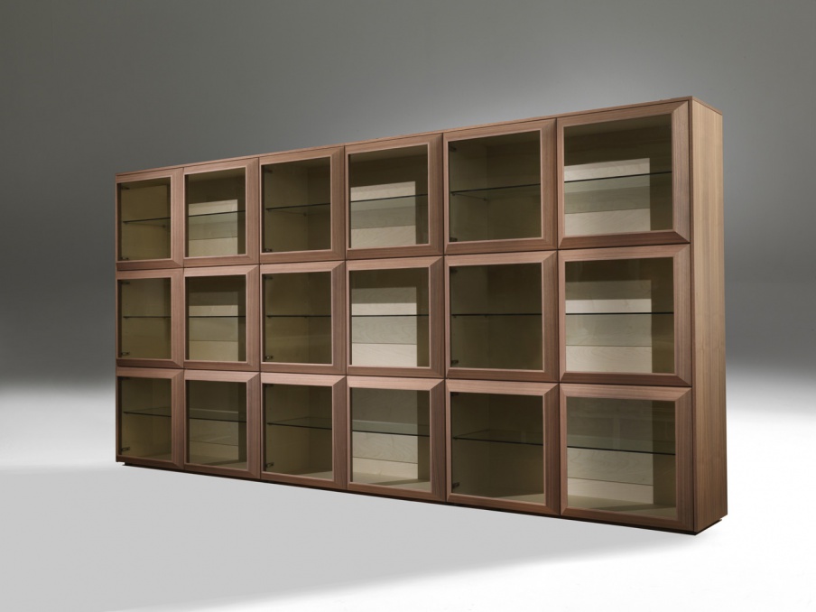 Kvadro rack made of solid wood, Porada