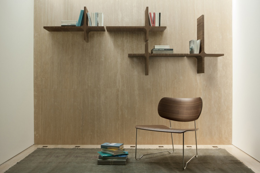 Bookshelf walnut Milo, Porada