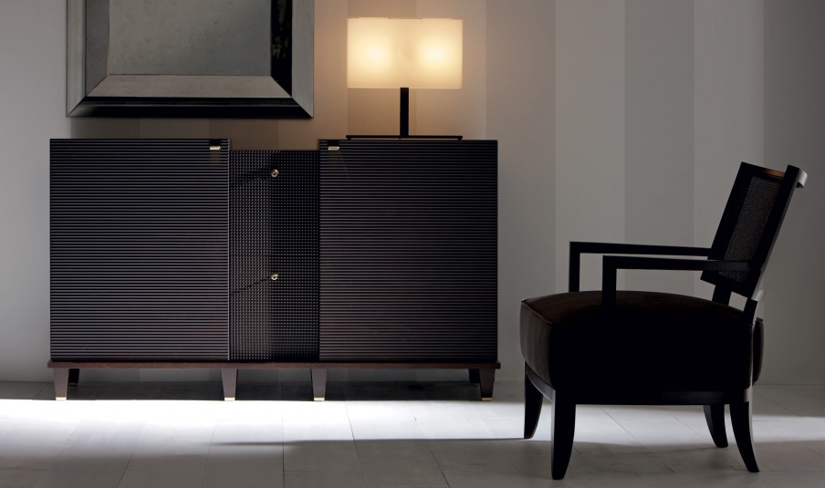 A snack bar with grooved Dimitri by Opera Contemporary