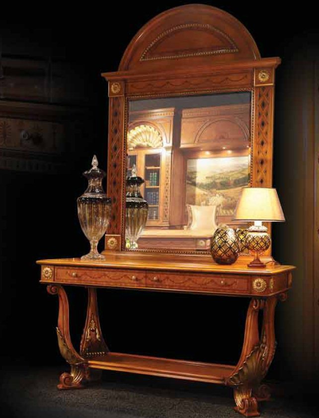 The console is made of solid wood, Ezio Bellotti