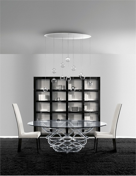 Dining glass table Neolitico - Reflex Angelo