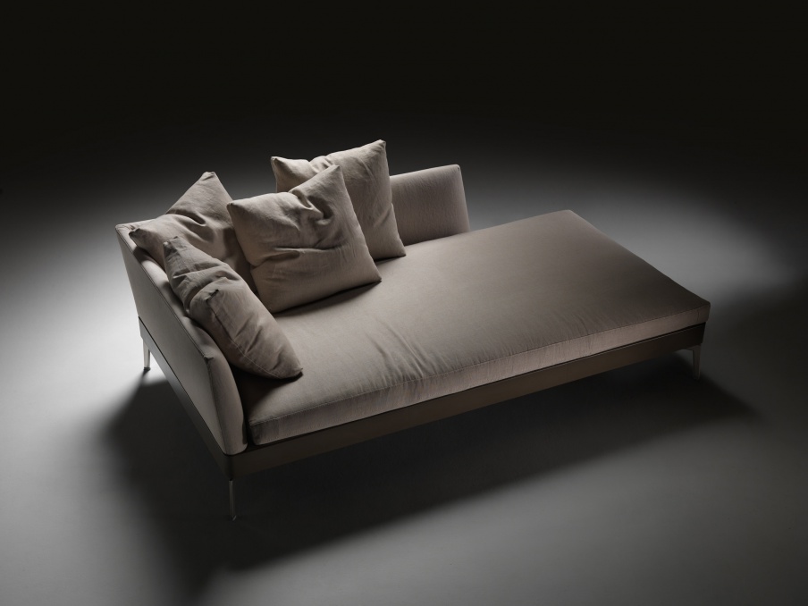 Daybed corner frame on metal Feel Good, Flexform
