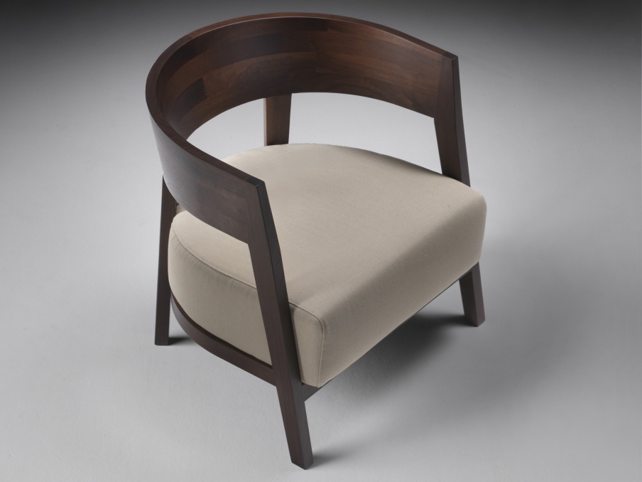 Chair with wooden backrest Antony, Flexform