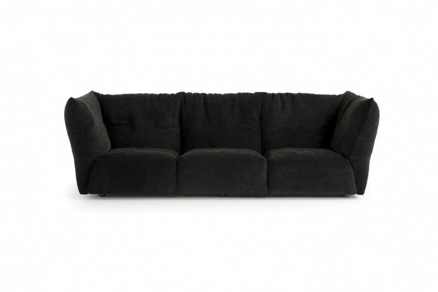 Standard three-seater sofa on a metal frame, Edra