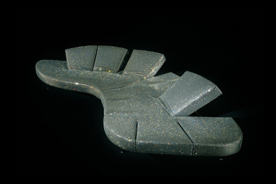 Sofa - transformer Flap Diamond on a metal frame, Edra