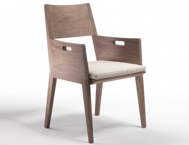 Chair on wooden frame Betty, Flexform