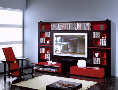 Furniture for home theater, The Wall, Home Cinema, Vismara
