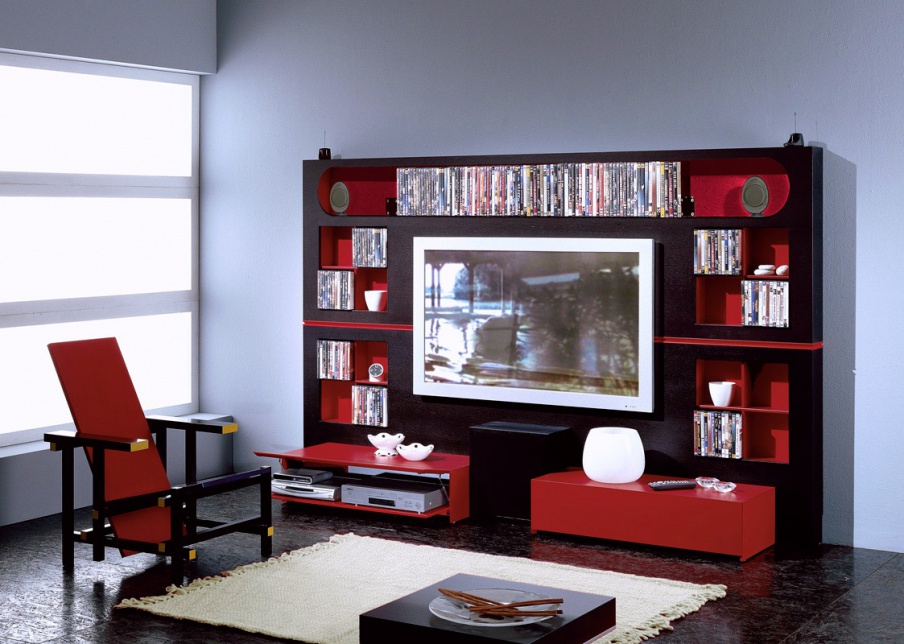 Furniture for home theater, The Wall, Home Cinema, Vismara