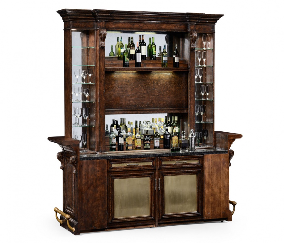 Bar Cabinet Tudor Oak, Jonathan Charles