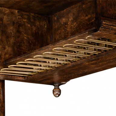 The upper tier of the bar Tudor Oak