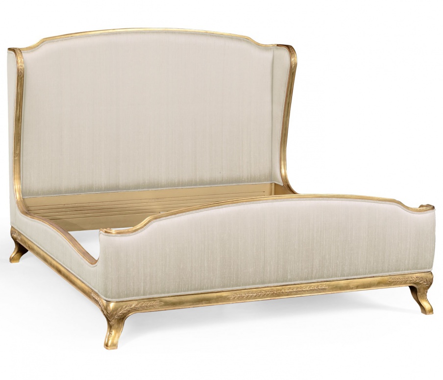 Bed with carved frame UK King /Queen Louis XV UK, Jonathan Charles