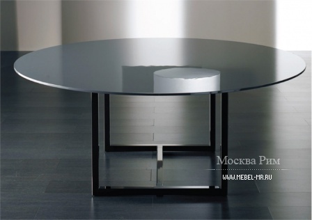 Dining table with glass top Irons, Meridiani