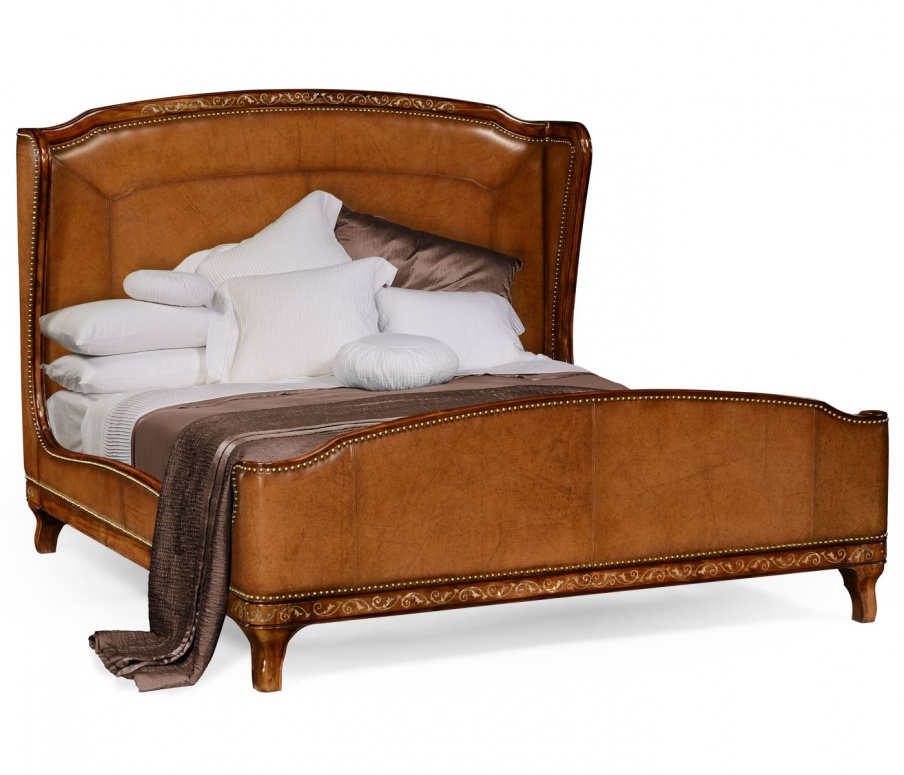 Bed with leather upholstery Duchess, Jonathan Charles 