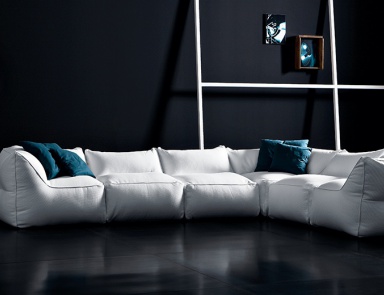 Frameless triple sofa Limbo Pianca