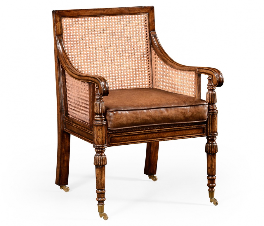 Chair with leather seat Windsor, Jonathan Charles