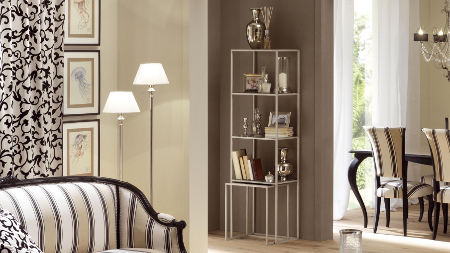 Narciso bookcase shelving unit made of metal, Cantori
