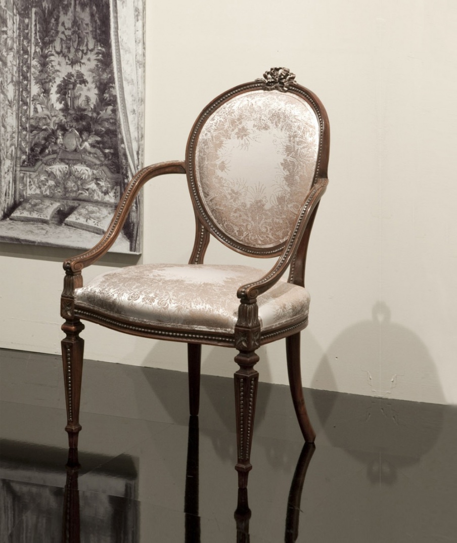 Chair with round back, Annibale Colombo