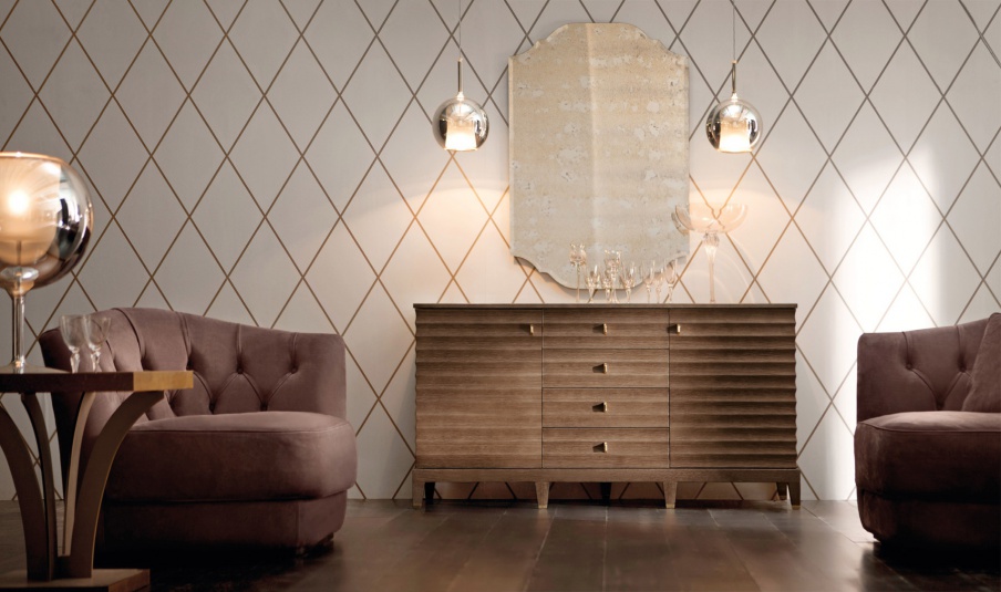 Sideboard with doors, Elettra, Angelo Cappellini