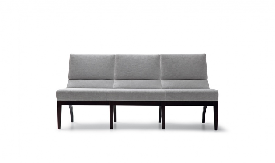Sofa without armrests and high legs Antony, Angelo Cappellini Luxury
