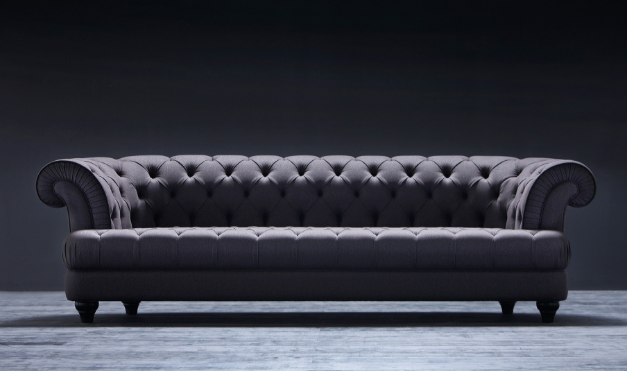 Sofa with semi-circular back Lisette, Angelo Cappellini