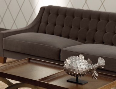 Two seater sofa with quilted upholstery Classic Rosalie, Angelo Cappellini