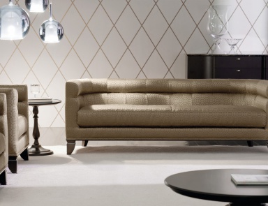 Sofa with high armrests Classic Valentino, Angelo Cappellini