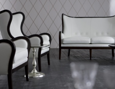 Sofa with high back Vanessa, Angelo Cappellini