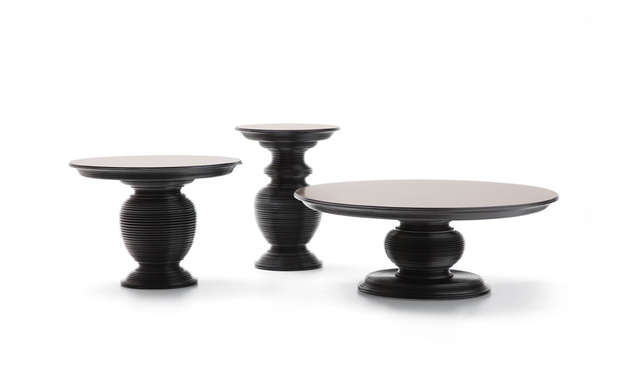 Coffee table on a massive basis Arkel, Angelo Cappellini