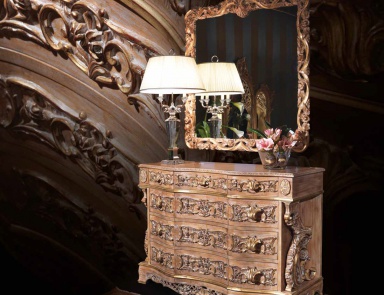 A chest of drawers made from natural wood, Ezio Bellotti