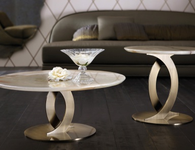 Coffee table with marble top Ludmilla, Angelo Cappellini