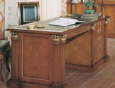 Desk on a frame of solid wood Dukale, Caspani Tino