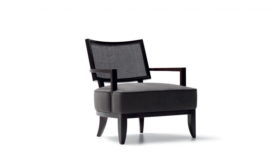 Chair with fabric upholstery Amelia, Angelo Cappellini