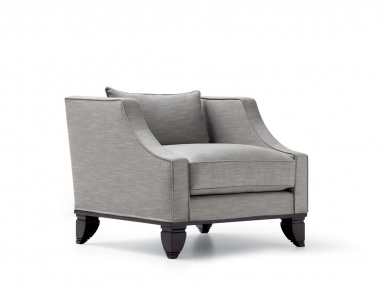 Chair with shaped armrests Faust, Angelo Cappellini