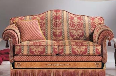 Sofa wooden frame upholstered Kyoto, Caspani Tino