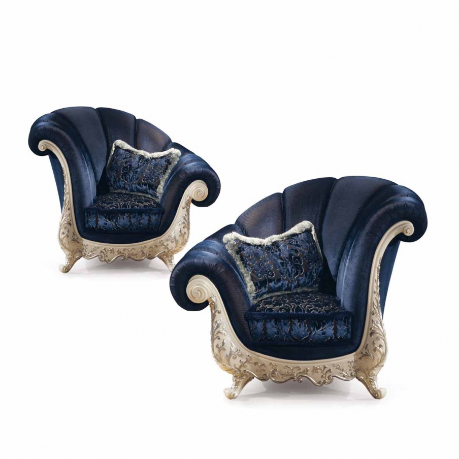 Armchair in fabric, Ezio Bellotti