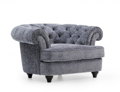 A chair with a semicircular back Lisette Soft, Angelo Cappellini