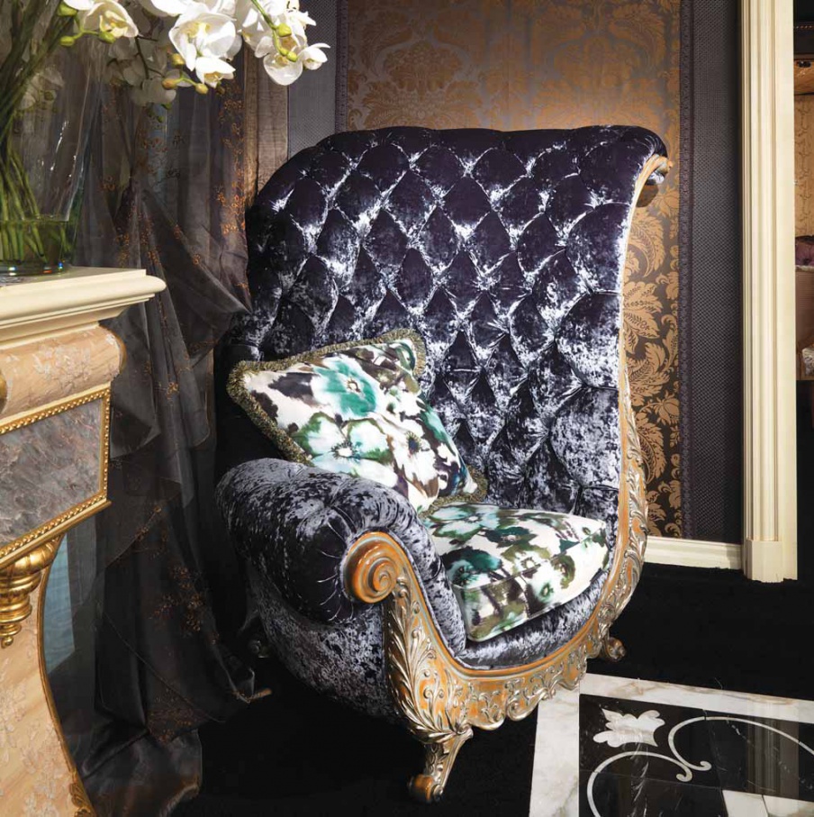 Armchair in fabric, Ezio Bellotti