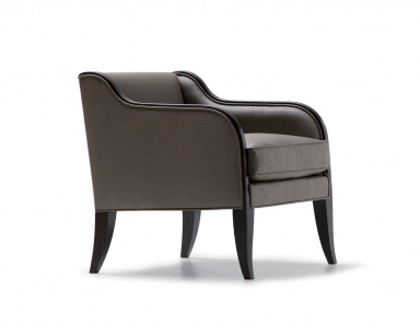 Chair with fabric upholstery Contemporary Opera, Angelo Cappellini (library furniture art Deco (art Deco))