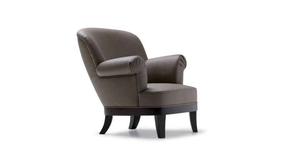 Chair with rounded armrests Opera Contemporary of Angelo Cappellini