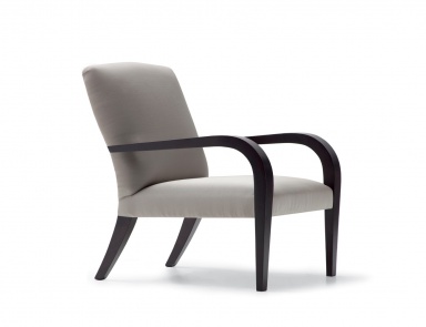Armchair with square back Opera Contemporary of Angelo Cappellini