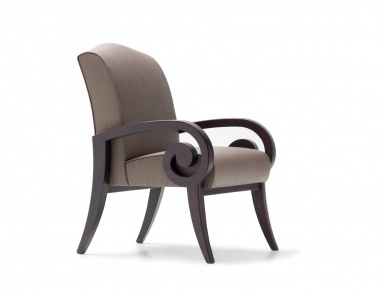 Chair with shaped armrests Opera Contemporary of Angelo Cappellini