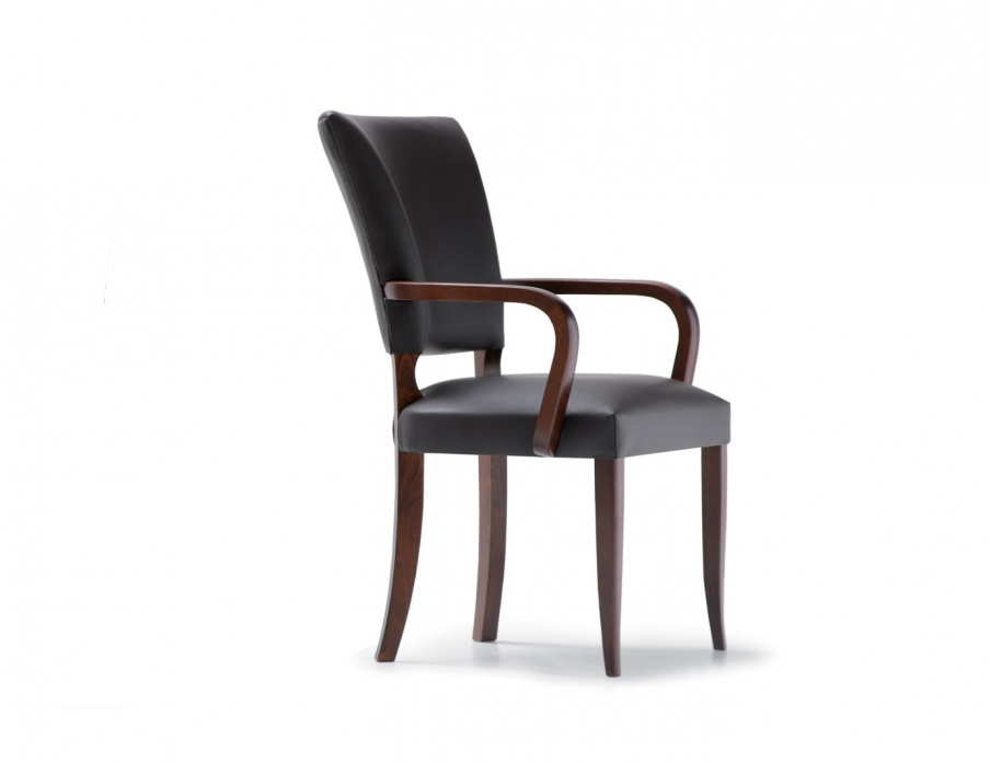 Chair c leather upholstery Jules, Angelo Cappellini