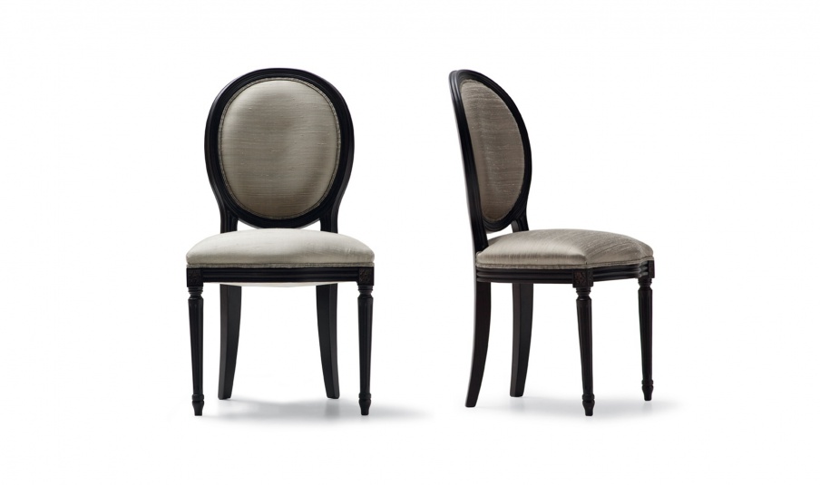 Chair with backrest in a soft upholstery Maurice, Angelo Cappellini