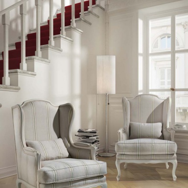 Chair with Ottoman Mediterraneo