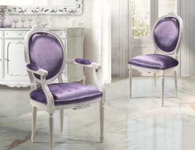 Chair with carved frame Mediterraneo, Angelo Cappellini