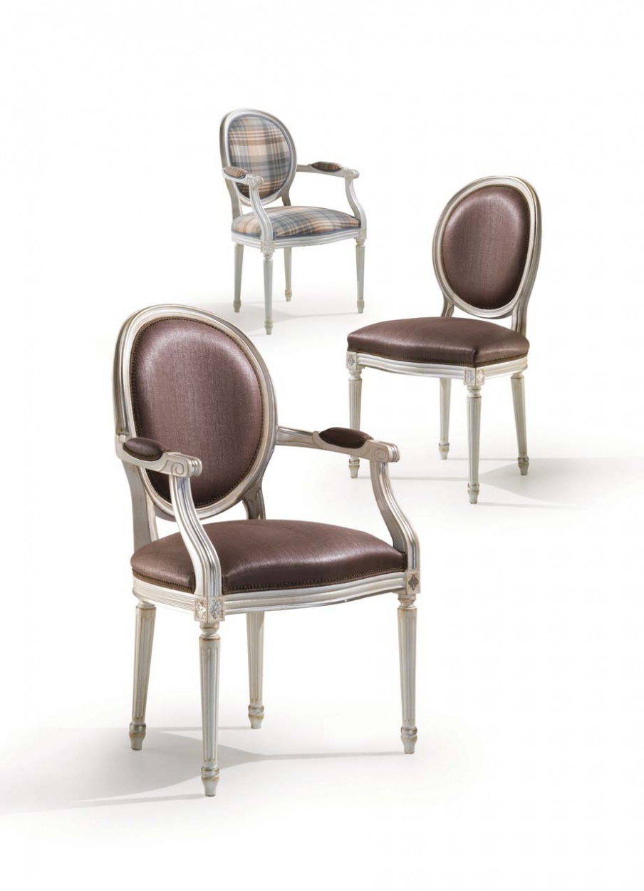 Chair with upholstery Mediterraneo, Angelo Cappellini